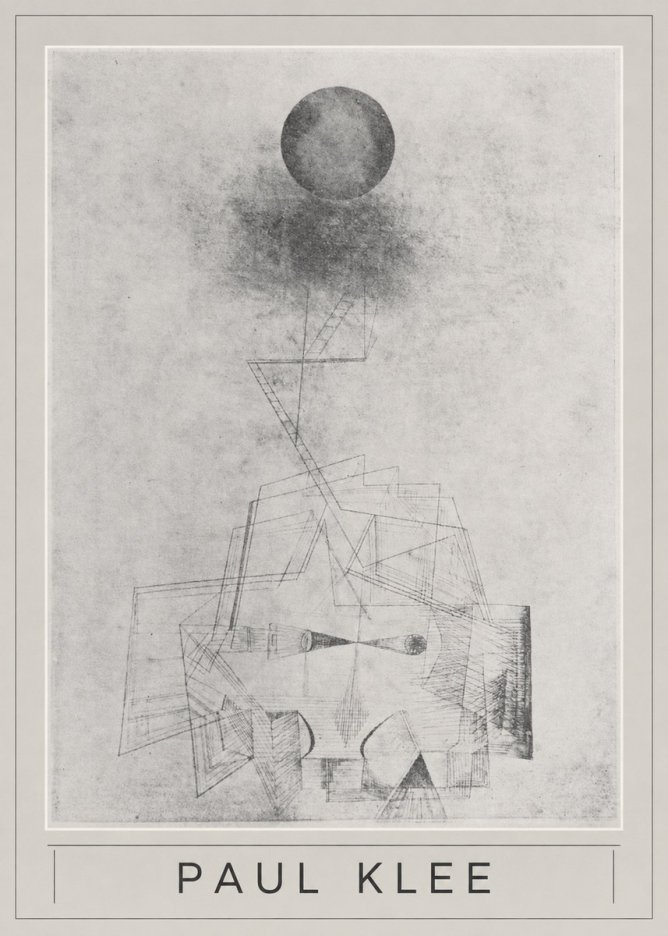 Paul Klee Abstract Study with Sphere and Ladder No5 - Plakat