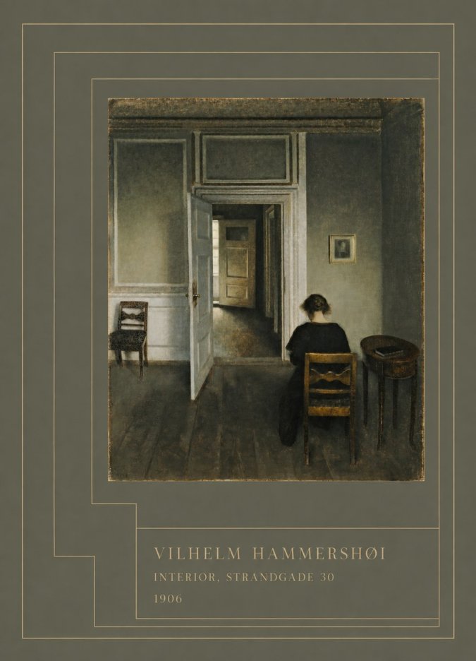Vilhelm Hammershøi Interior, Strandgade 30 II No4 - Plakat