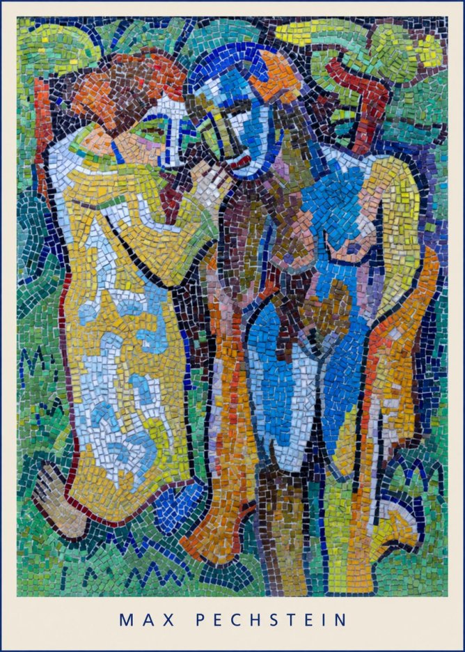 Max Pechstein Couple in Mosaic No5 - Plakat