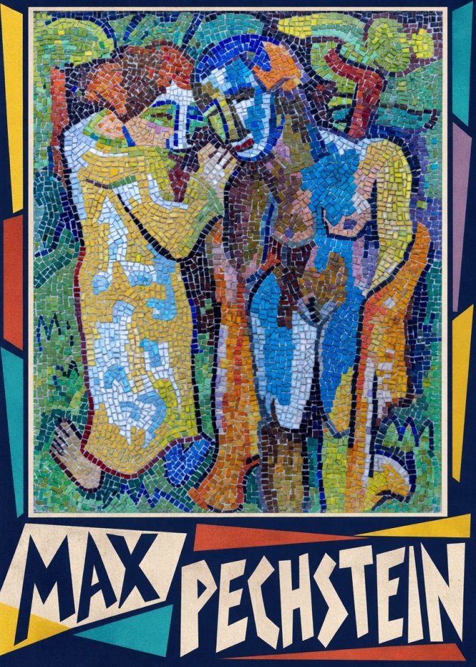 Max Pechstein Couple in Mosaic No6 - Plakat