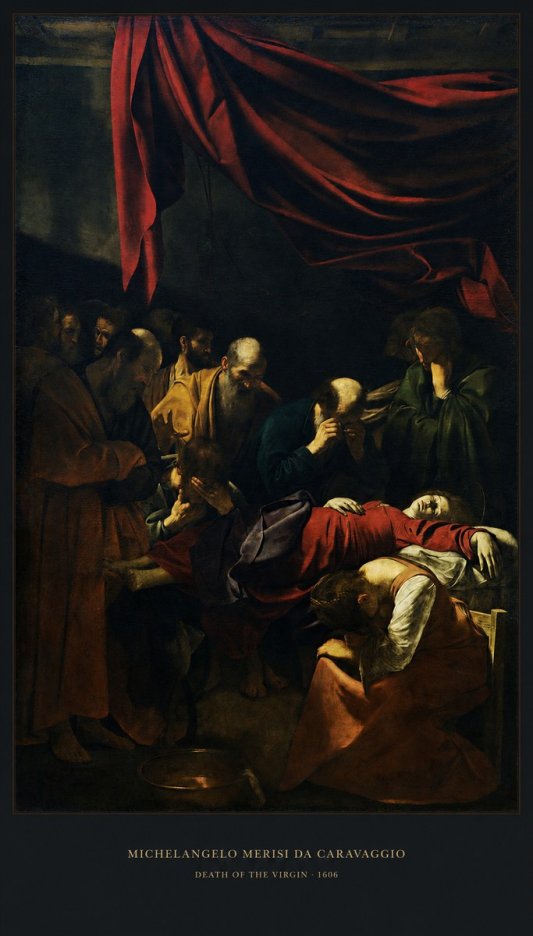 Michelangelo Merisi da Caravaggio Death of the Virgin No5 - Plakat