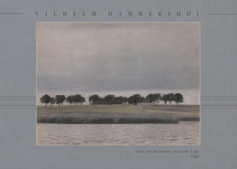 Vilhelm Hammershøi Study for Sunshower, Gentofte Lake No3 - Plakat