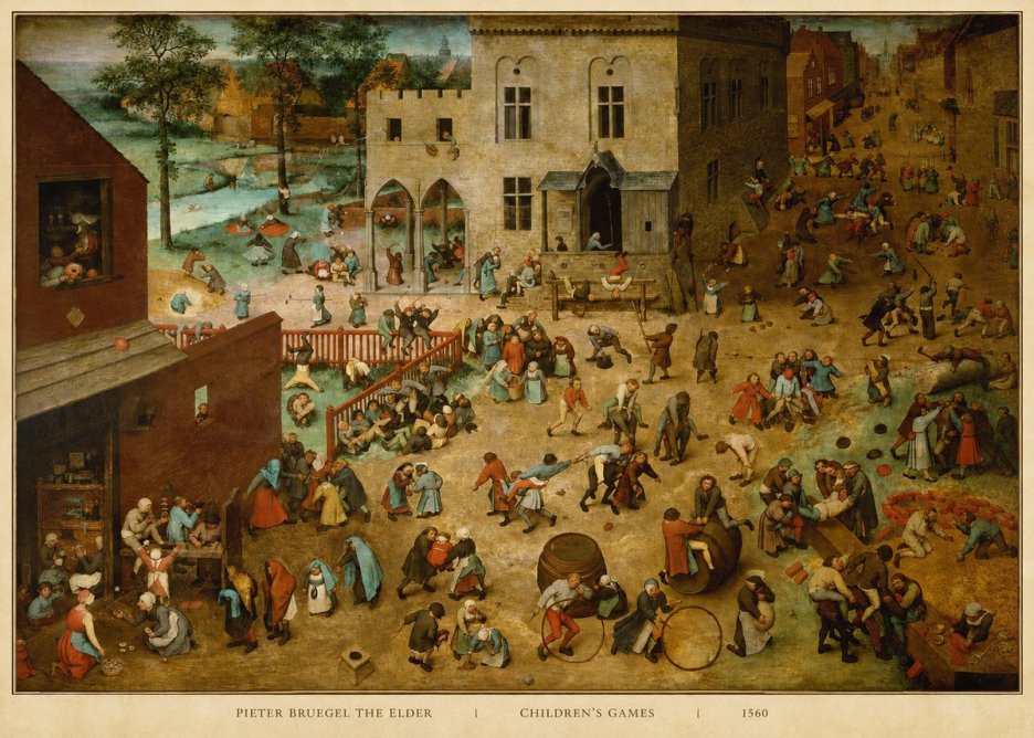 Pieter Bruegel Children's Games II No5 - Plakat