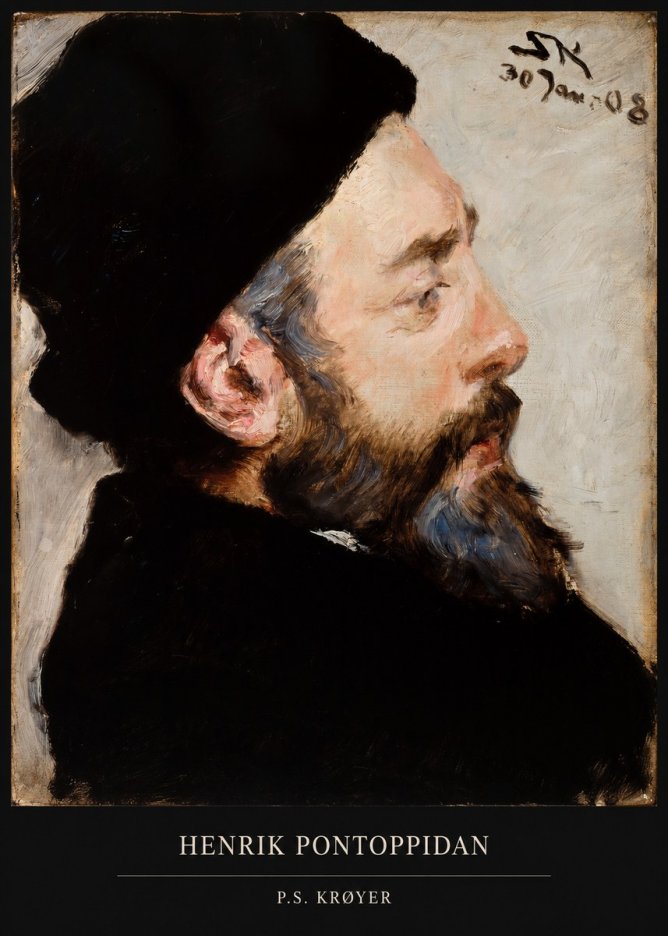P.S. Krøyer Henrik Pontoppidan No5 - Plakat