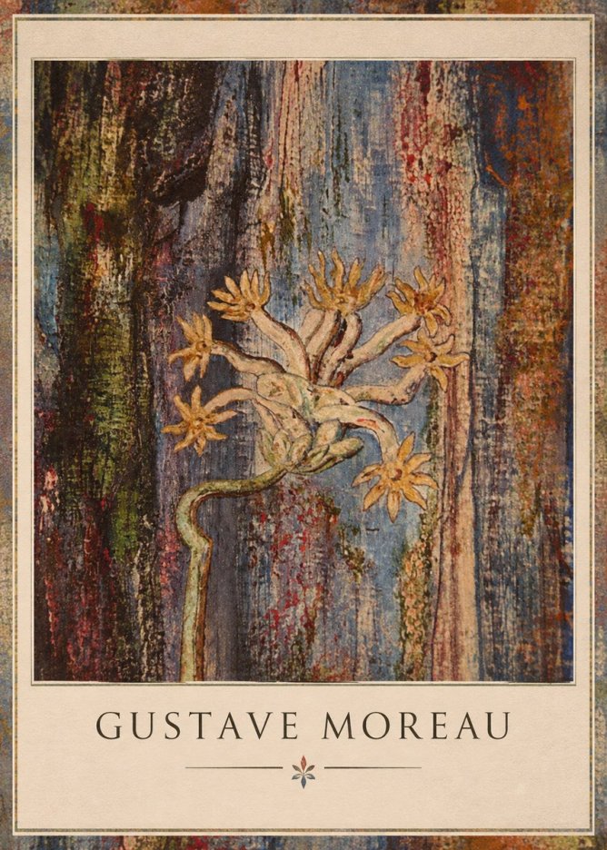 Gustave Moreau Fleur Mystérieuse No1 - Plakat