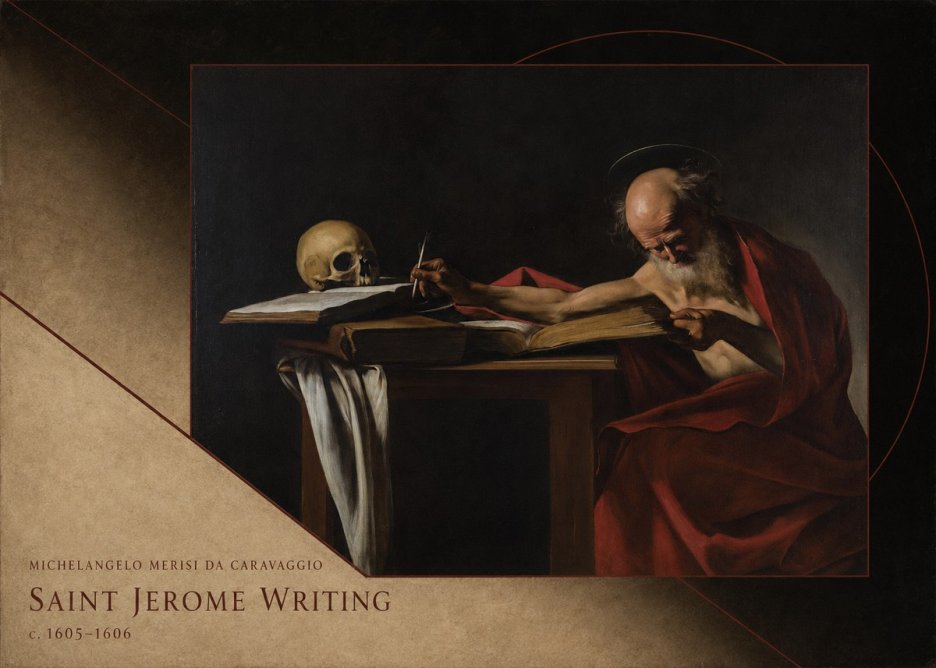 Michelangelo Merisi da Caravaggio Saint Jerome Writing I No3 - Plakat