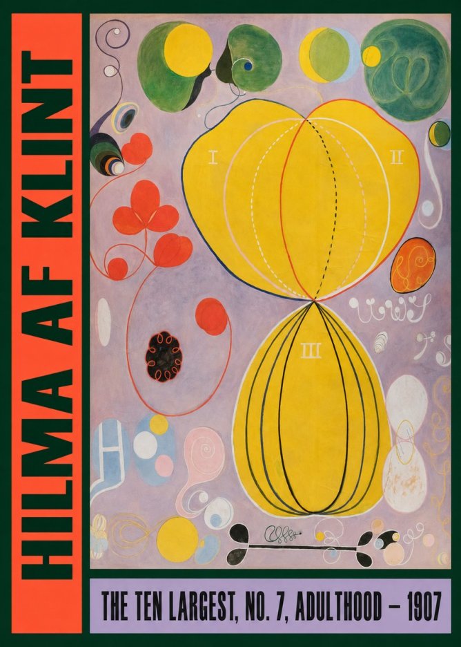 Hilma af Klint The Ten Largest, No. 7, Adulthood No2 - Plakat