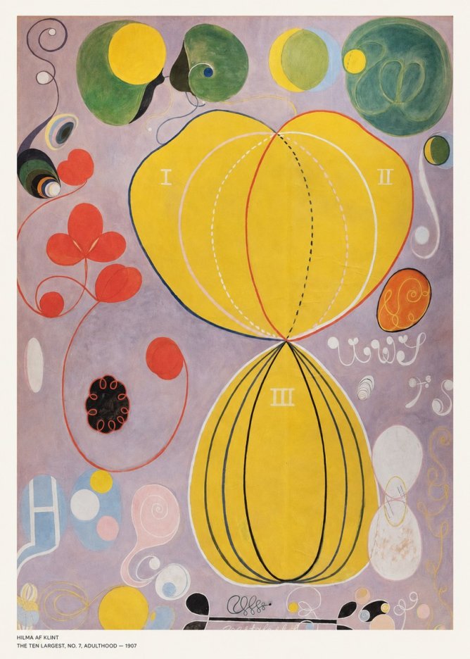 Hilma af Klint The Ten Largest, No. 7, Adulthood No5 - Plakat