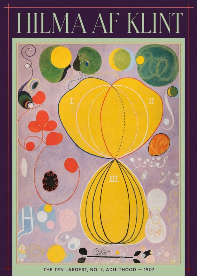 Hilma af Klint The Ten Largest, No. 7, Adulthood No6 - Plakat