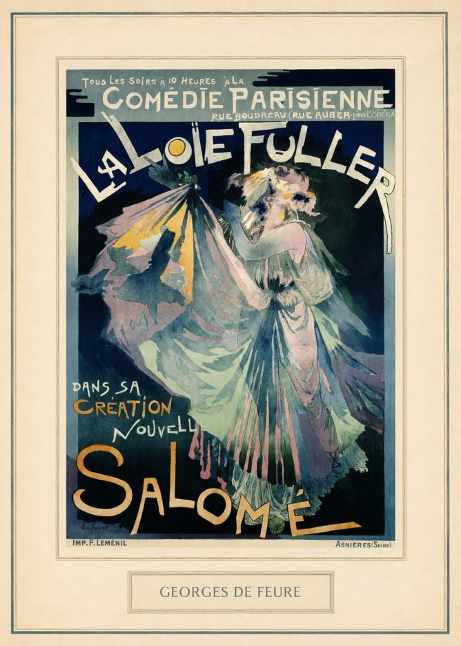 Georges de Feure La Loïe Fuller - Salomé I No4 - Plakat