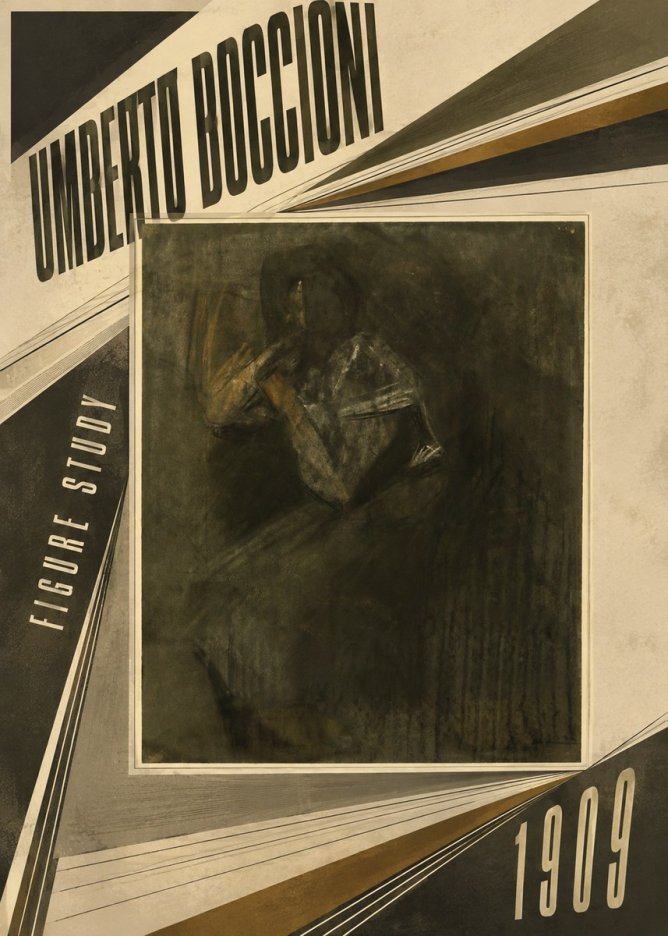 Umberto Boccioni Figure Study I No5 - Plakat