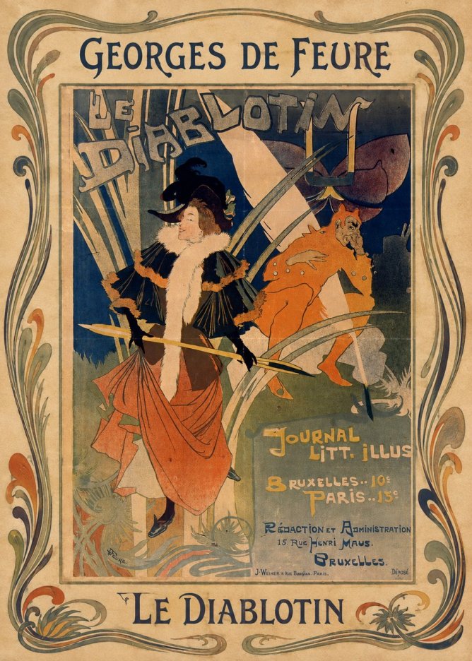 Georges de Feure Le Diablotin II No1 - Plakat