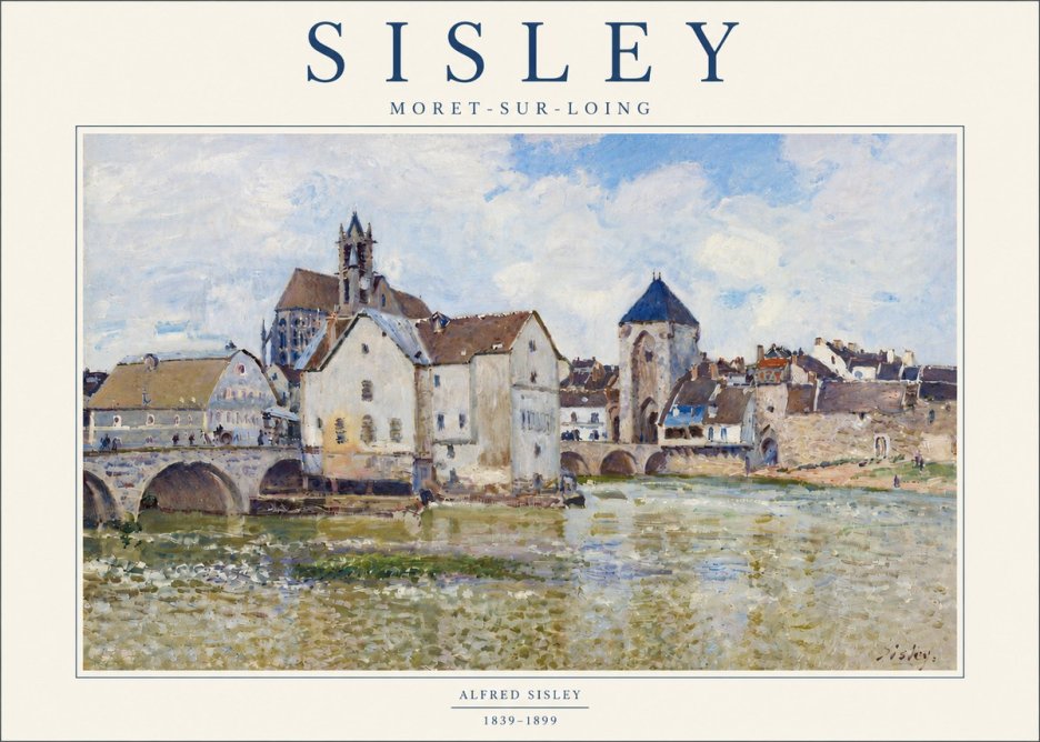 Sisley Moret-sur-loing No5 - Plakat