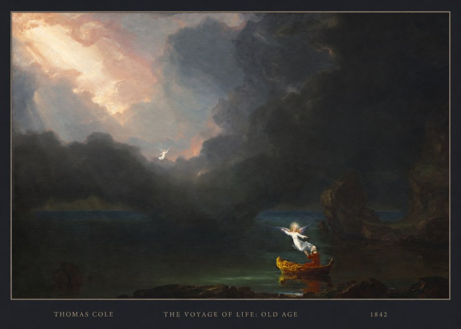 Thomas Cole The Voyage of Life: Old Age III No4 - Plakat