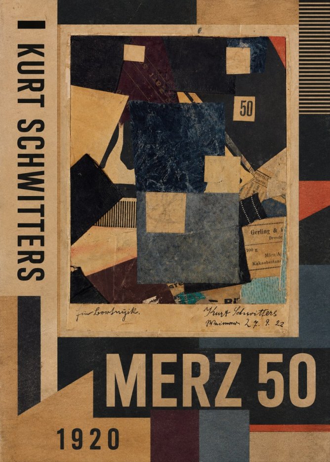 Kurt Schwitters Merz 50 No1 - Plakat
