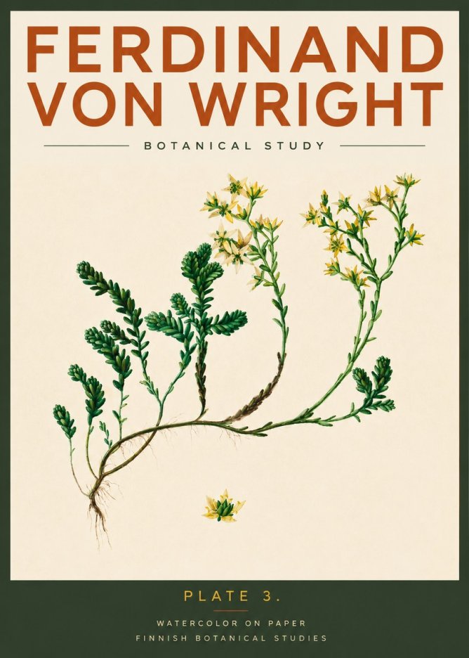 Ferdinand von Wright Botanical Study No2 - Plakat