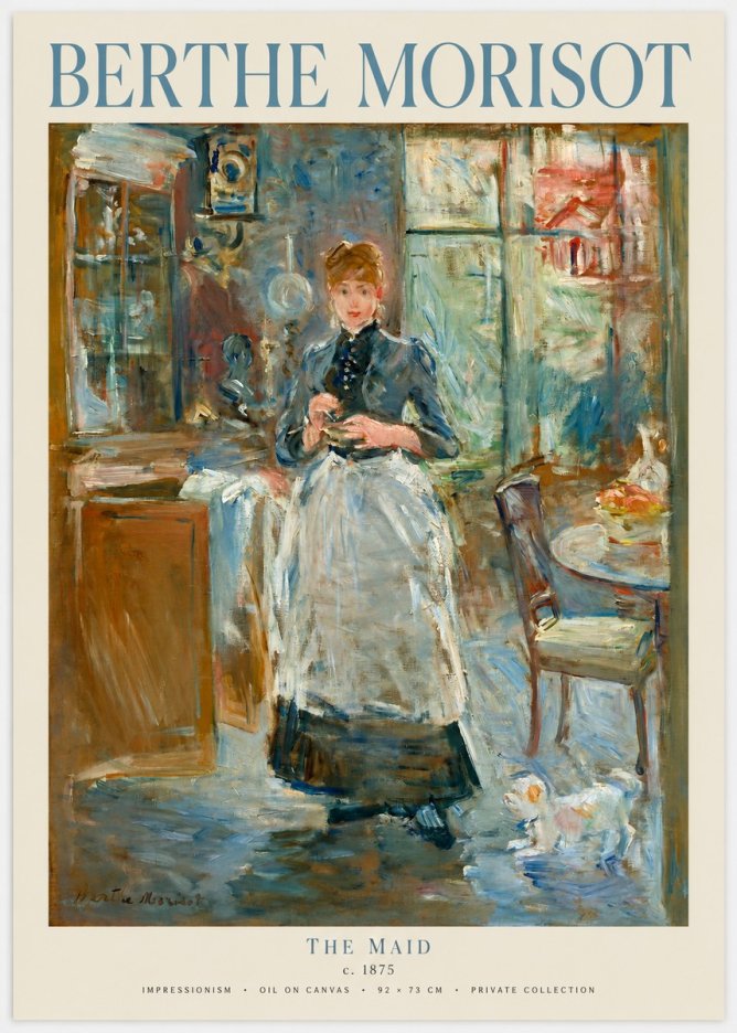 Berthe Morisot The Maid No1 - Plakat