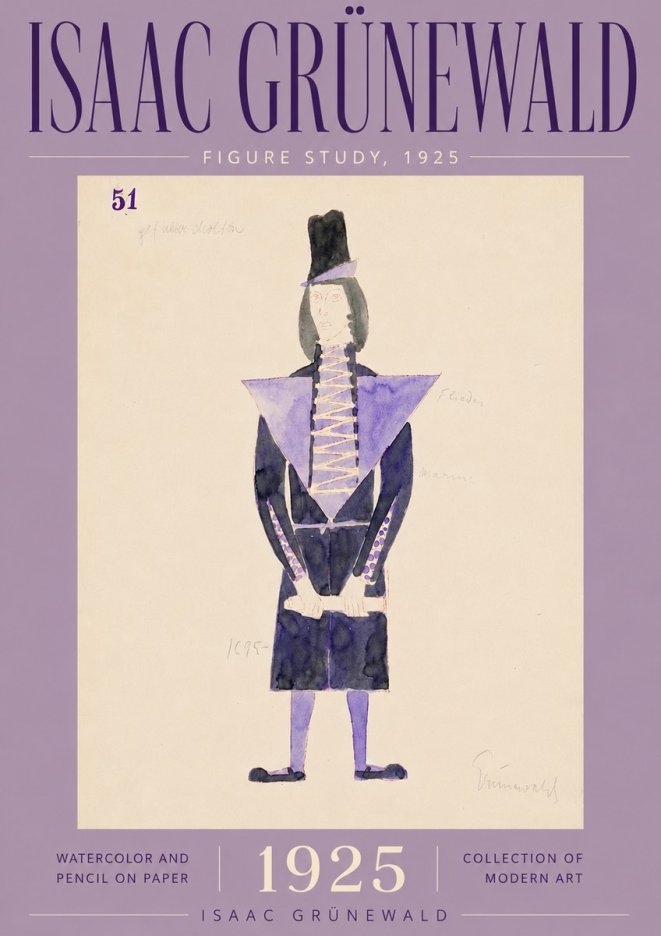 Isaac Grünewald Figure Study, 1925 No5 - Plakat