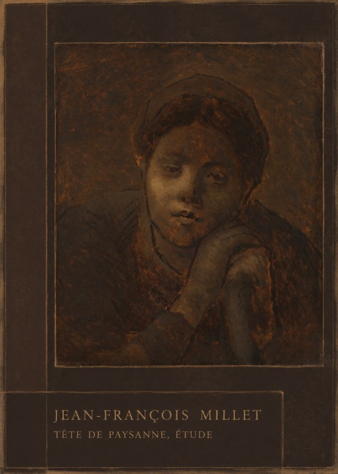 Jean-François Millet Tête De Paysanne, Étude No3 - Plakat