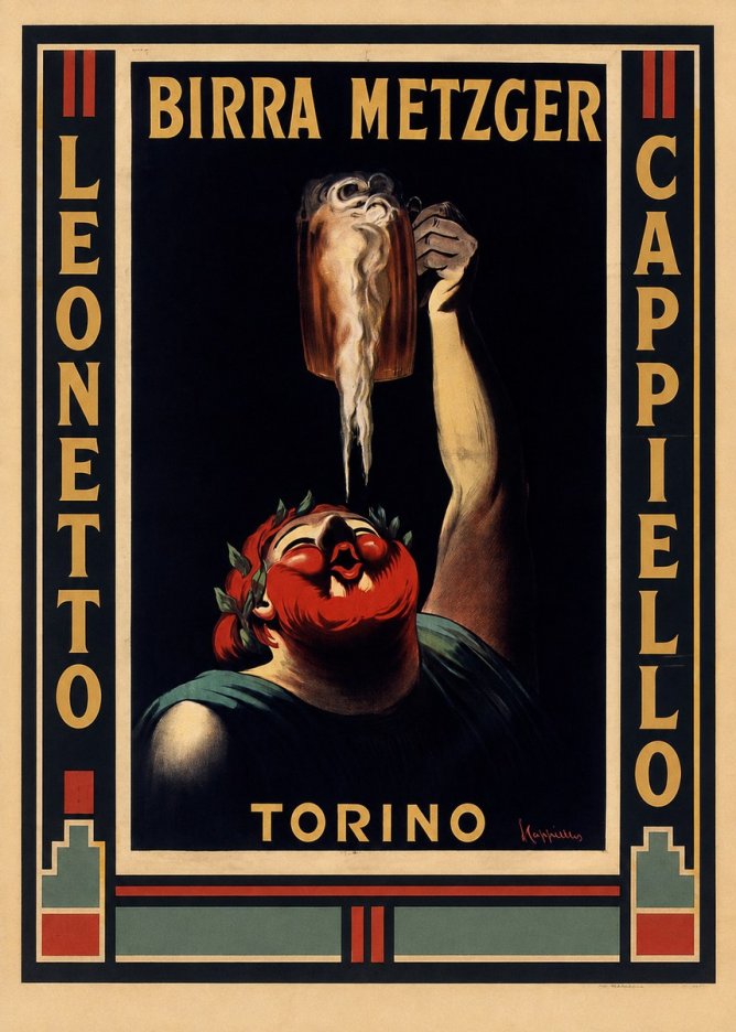 Leonetto Cappiello Birra Metzger No2 - Plakat