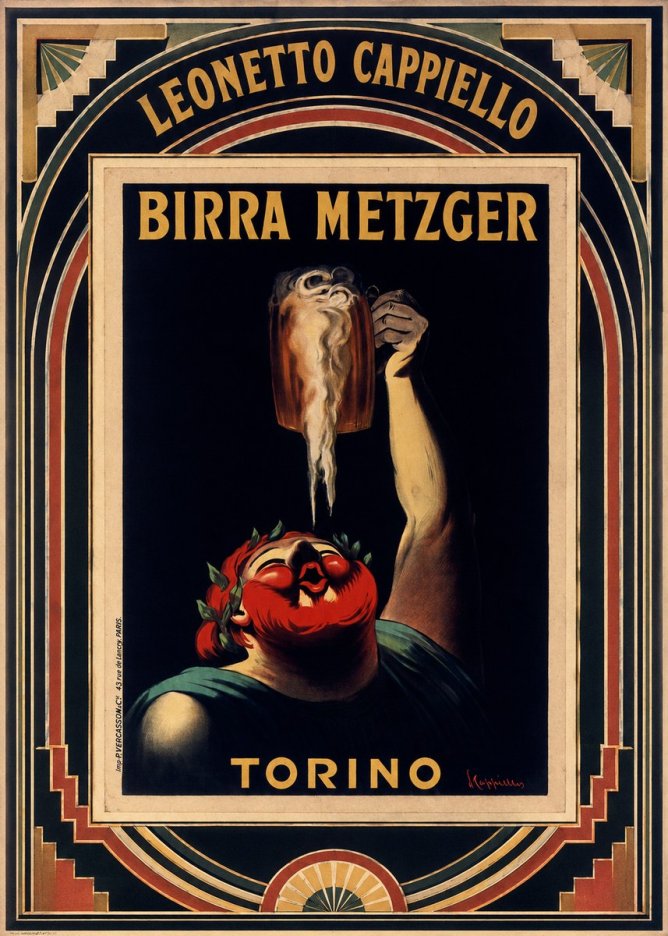 Leonetto Cappiello Birra Metzger No6 - Plakat