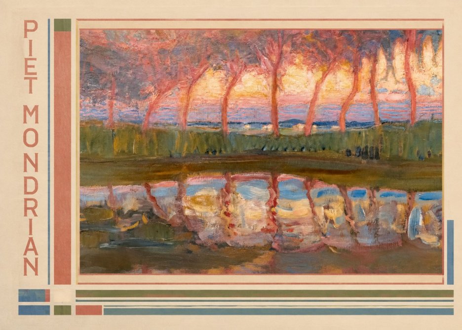 Piet Mondrian Willows No2 - Plakat