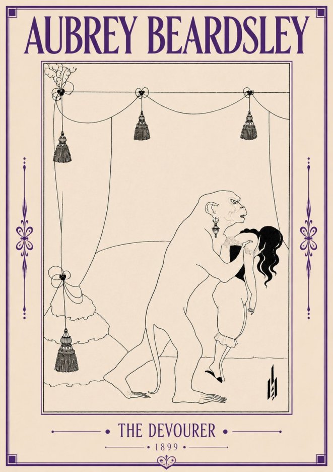 Aubrey Beardsley The Climax No6 - Plakat