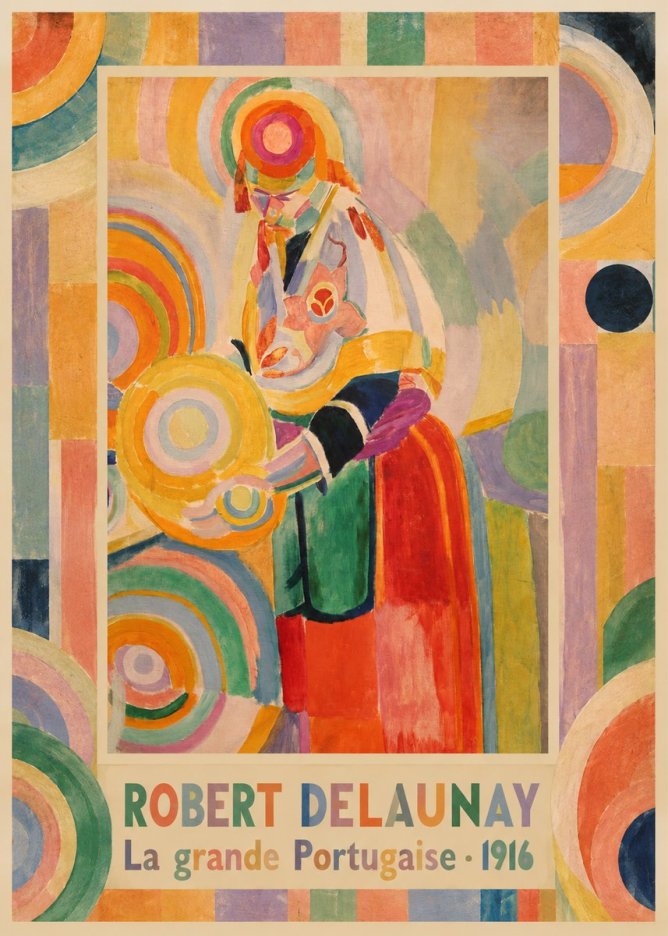 Robert Delaunay La Grande Portugaise II No4 - Plakat