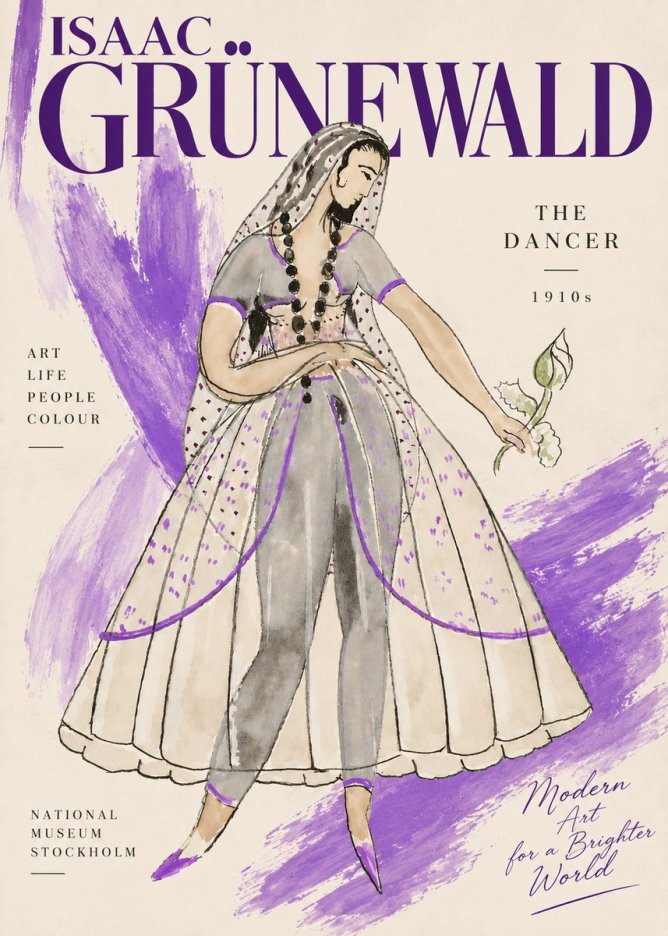 Isaac Grünewald Costume Study IV No6 - Plakat