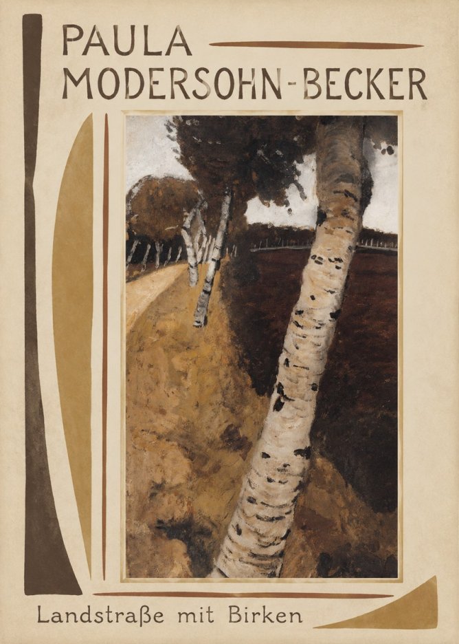 Paula Modersohn-Becker Landstraße Mit Birken No1 - Plakat