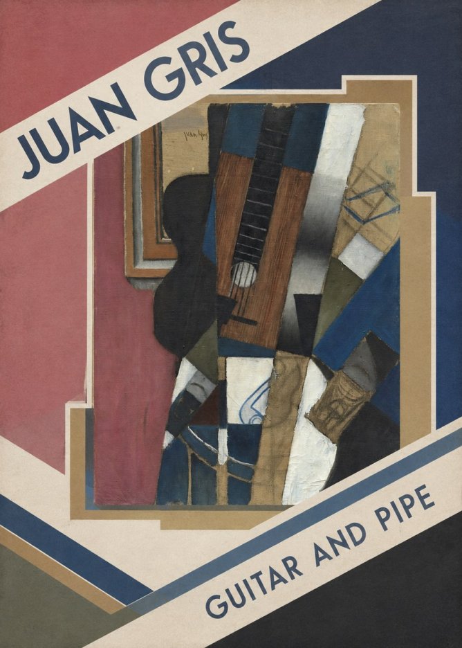 Juan Gris Guitar and Pipe I No2 - Plakat