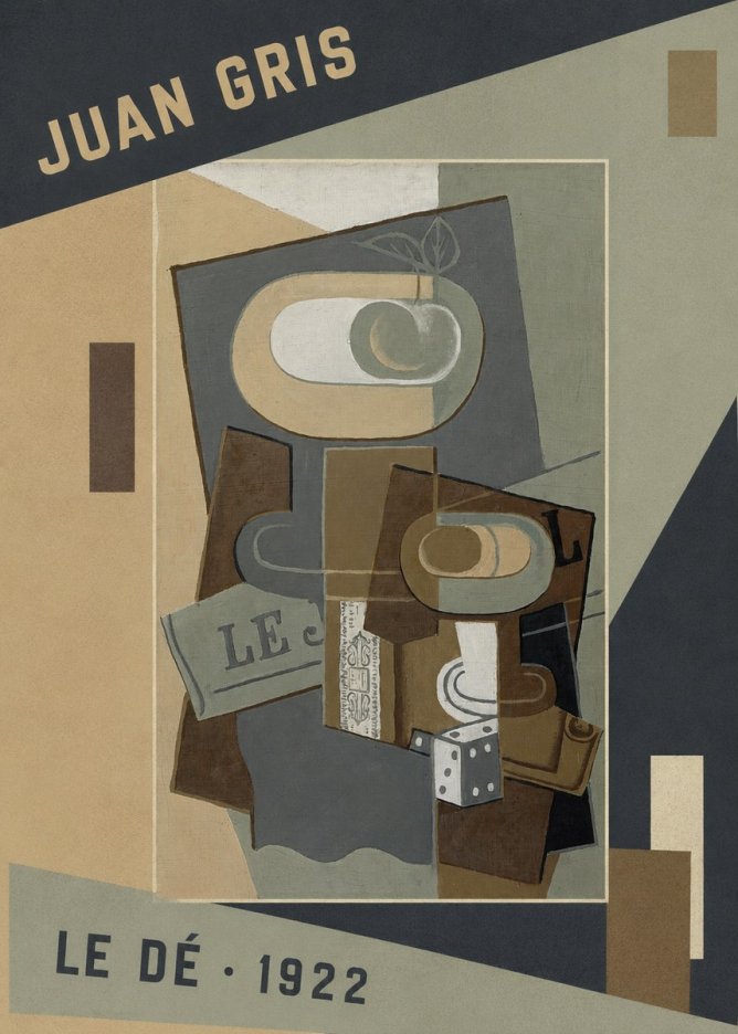 Juan Gris Le Dé No5 - Plakat