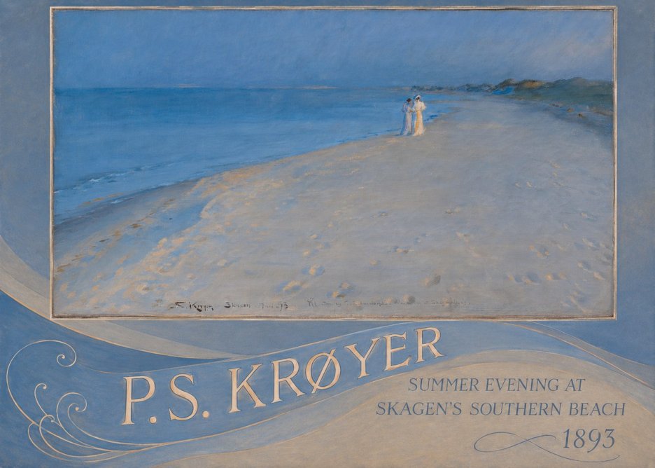 P.S. Krøyer Summer Evening at Skagen's Southern Beach No4 - Plakat