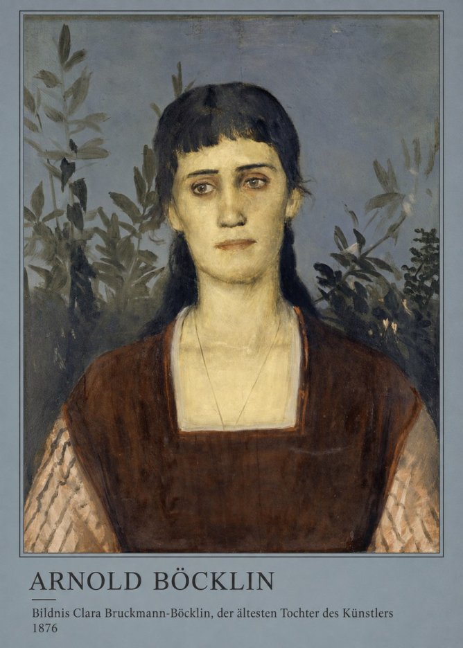 Arnold Böcklin Bildnis Clara Bruckmann-böcklin, Der Ältesten Tochter Des Künstlers No3 - Plakat