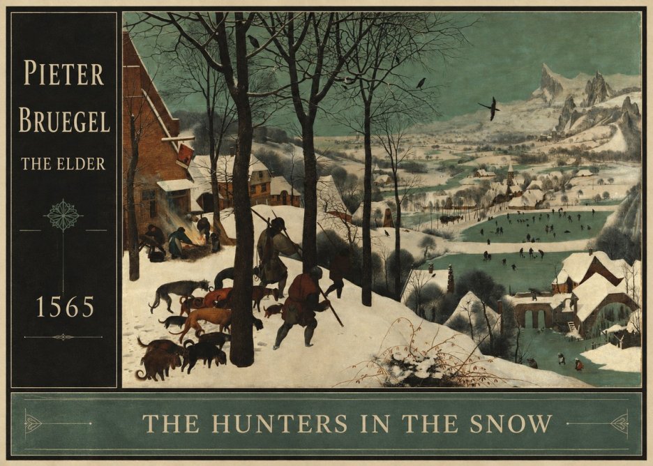 Pieter Bruegel The Hunters in the Snow I No2 - Plakat