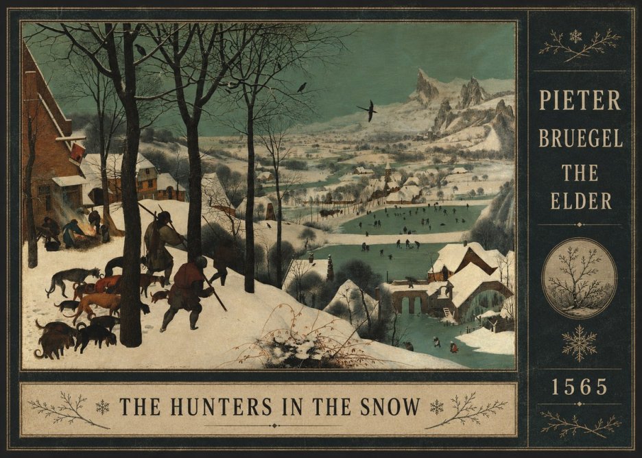 Pieter Bruegel The Hunters in the Snow I No4 - Plakat