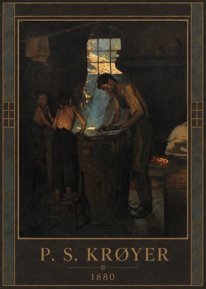 P.S. Krøyer A Forge No1 - Plakat