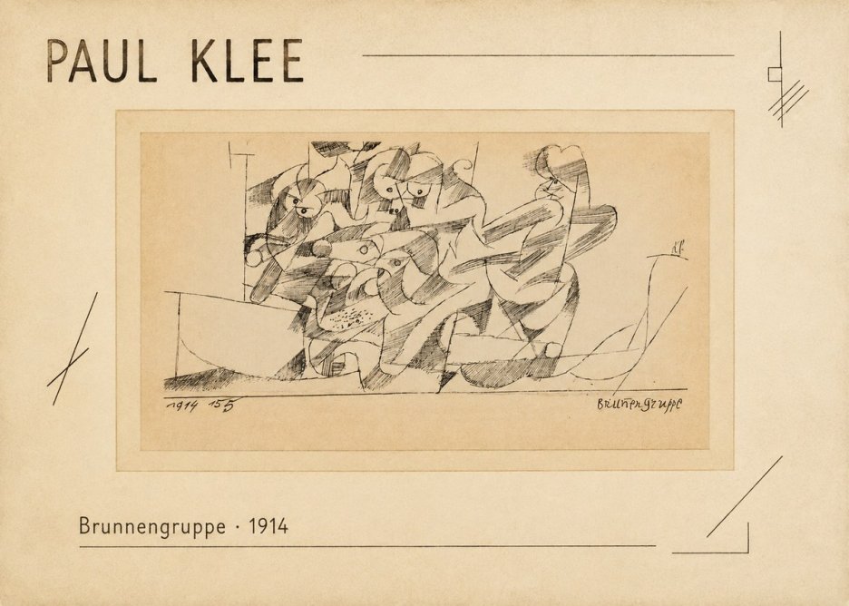 Paul Klee Brunnengruppe No2 - Plakat