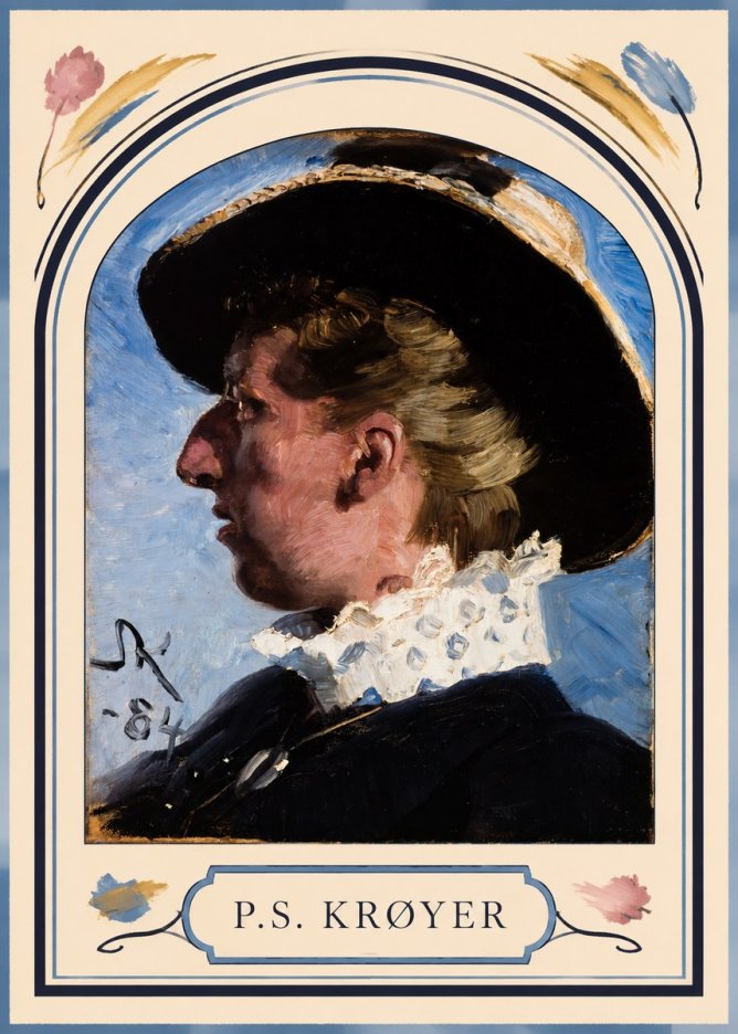 P.S. Krøyer Self-portrait II No3 - Plakat