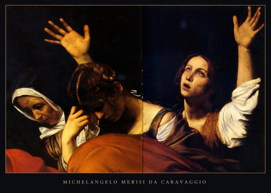 Michelangelo Merisi da Caravaggio The Entombment of Christ I No5 - Plakat