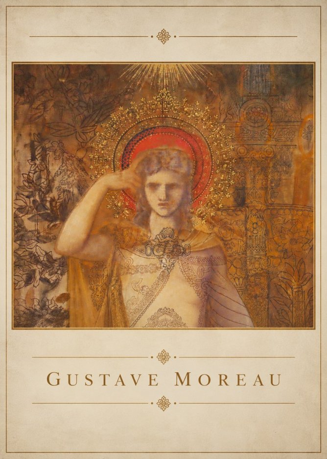 Gustave Moreau The Messenger No4 - Plakat