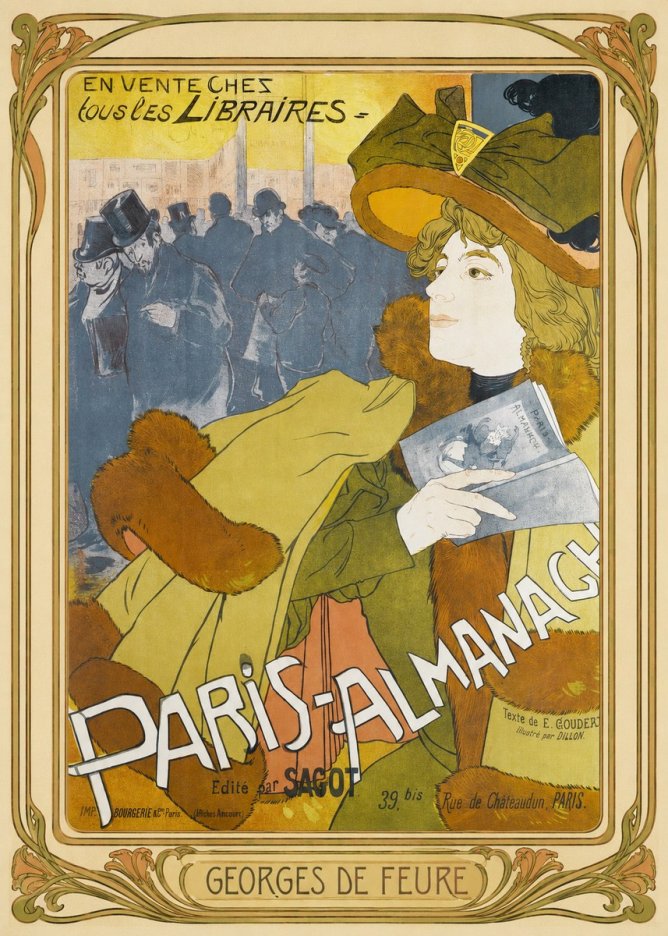 Georges de Feure Paris-almanach I No1 - Plakat