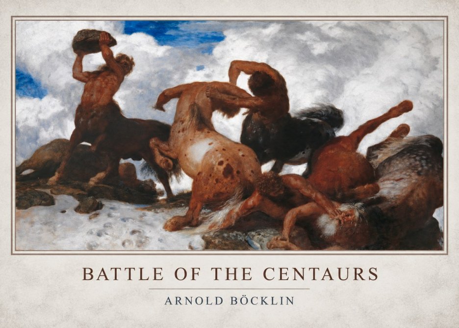 Arnold Böcklin Battle of the Centaurs No1 - Plakat