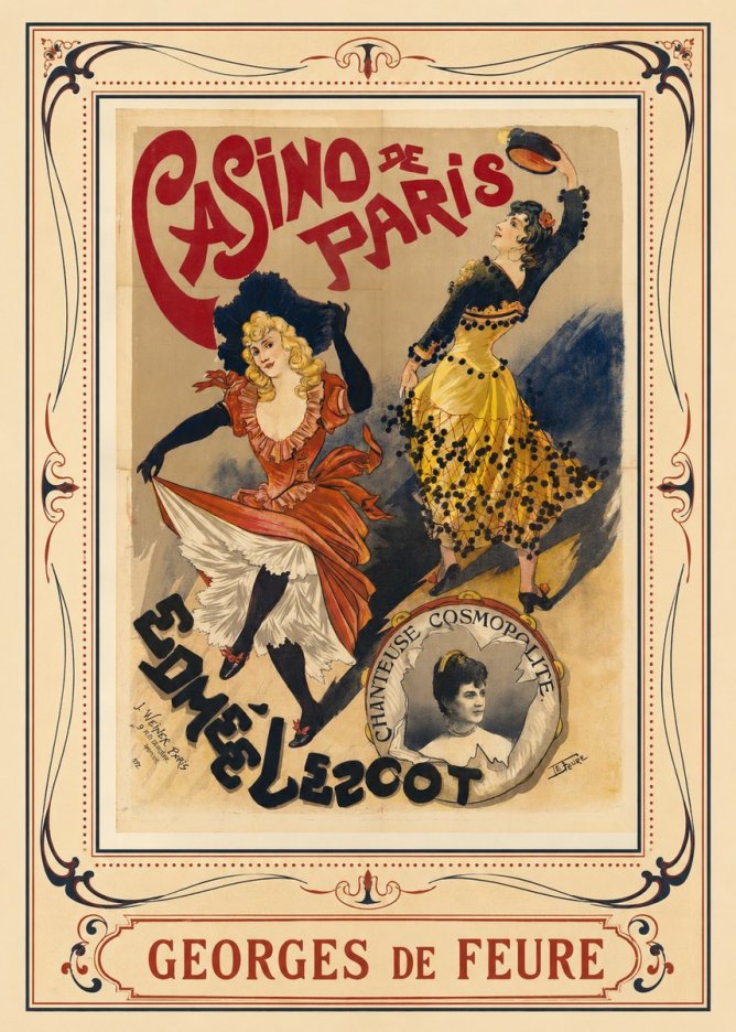 Georges de Feure Edmée L'escot No1 - Plakat