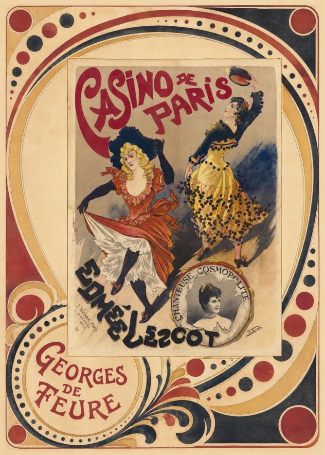 Georges de Feure Edmée L'escot No4 - Plakat