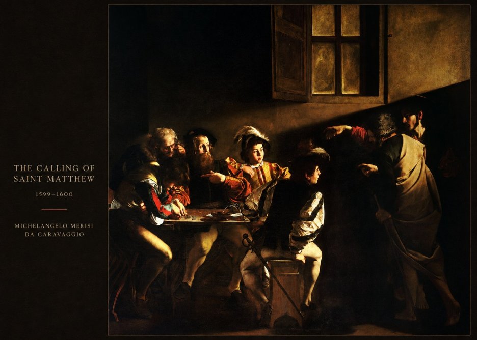 Michelangelo Merisi da Caravaggio The Calling of Saint Matthew I No5 - Plakat
