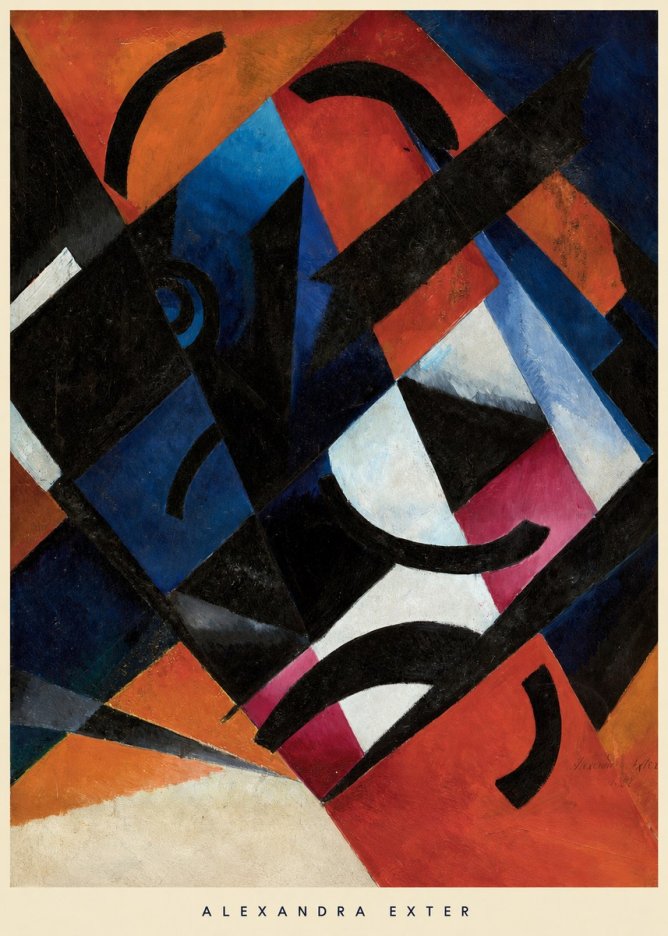Alexandra Exter Abstract Composition No5 - Plakat