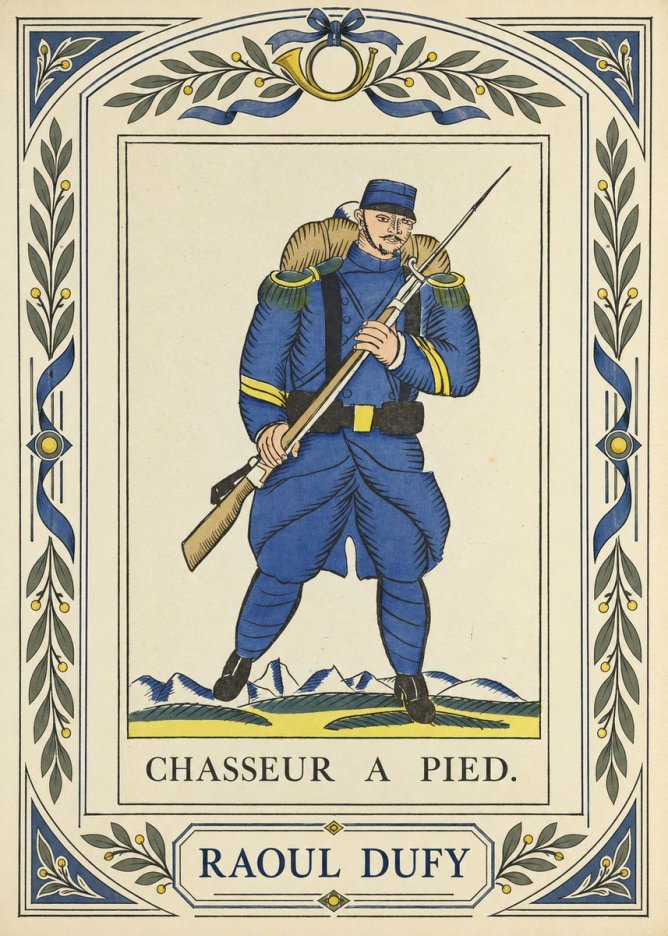 Raoul Dufy Chasseur a Pied. No3 - Plakat