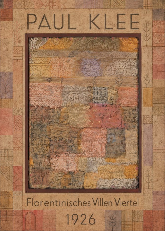 Paul Klee Florentinisches Villen Viertel No1 - Plakat