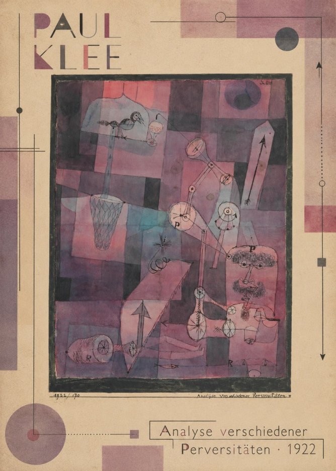 Paul Klee Analyse Verschiedener Perversitäten No6 - Plakat